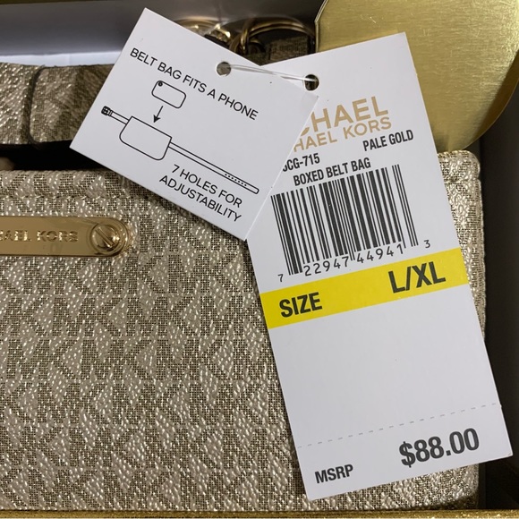 Michael Kors Adjustable Belt Bag-Size L/XL NWT - Picture 7 of 7